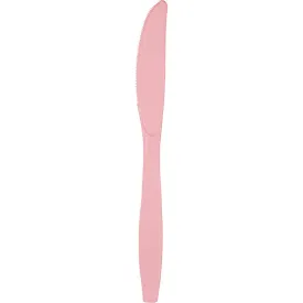 Bulk Classic Pink Plastic Knives (288 per Case)