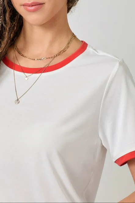 Cherry Pop Ringer Tee