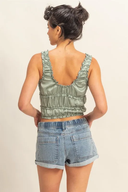 City Nights Satin Tank