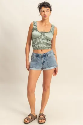 City Nights Satin Tank