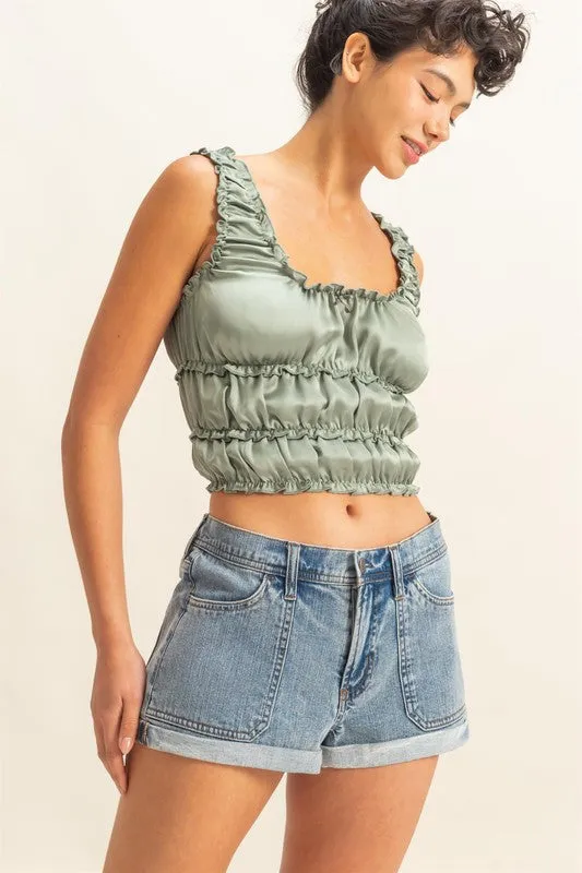 City Nights Satin Tank