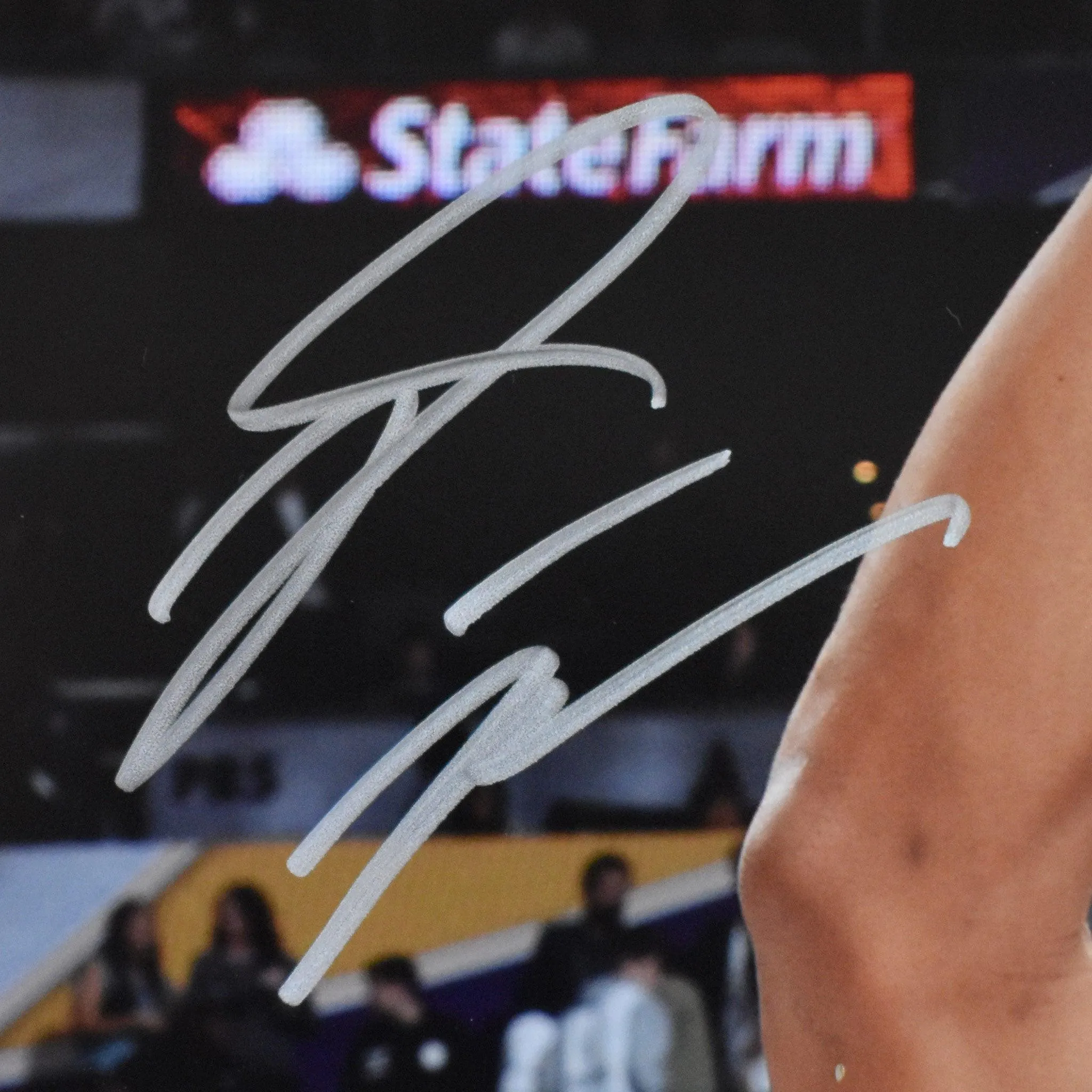 Donovan Mitchell Autographed 16x20 Jazz Trophy Basketball Photo (JSA)