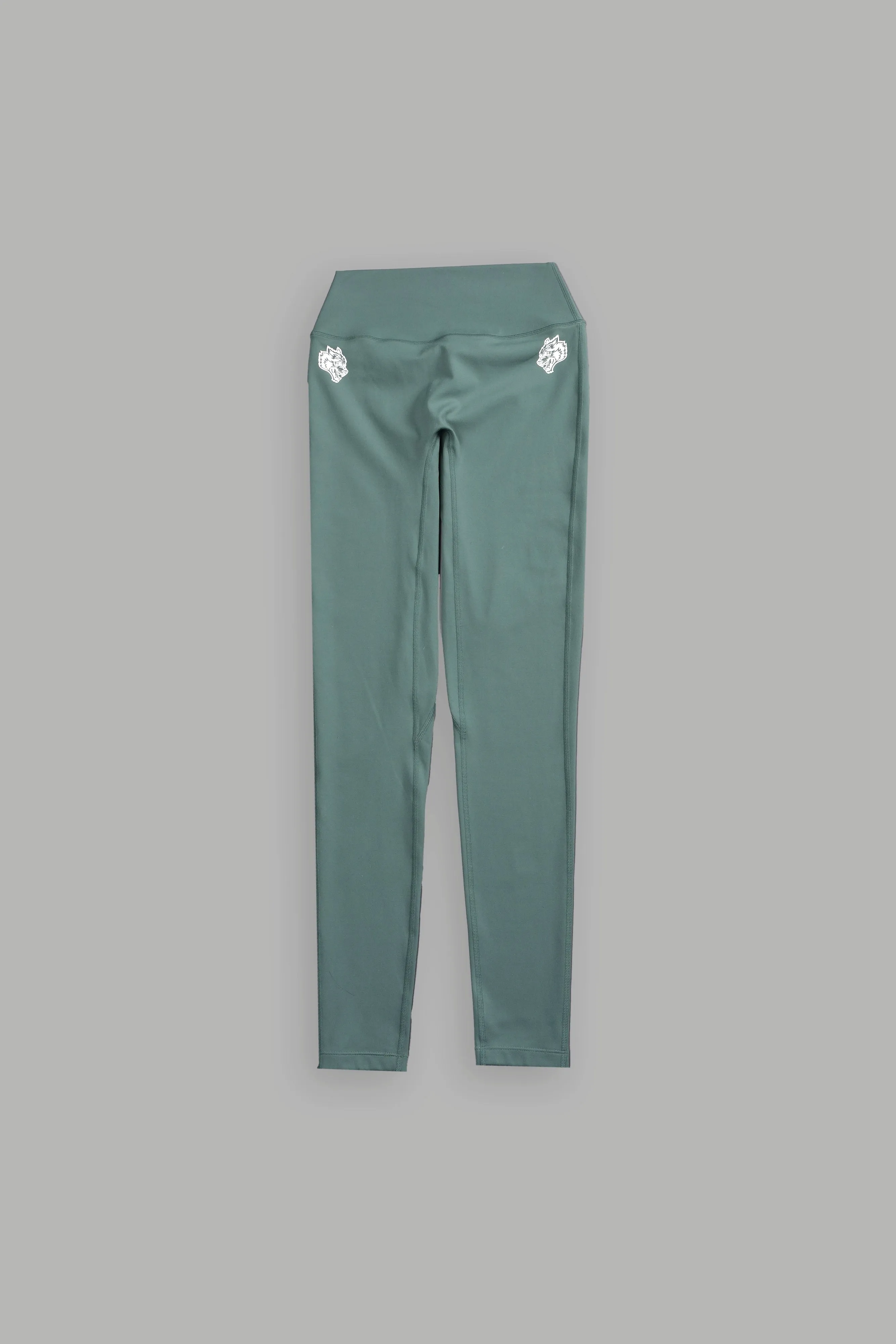 Dual Wolf "Beau" Leggings in Hunter Green