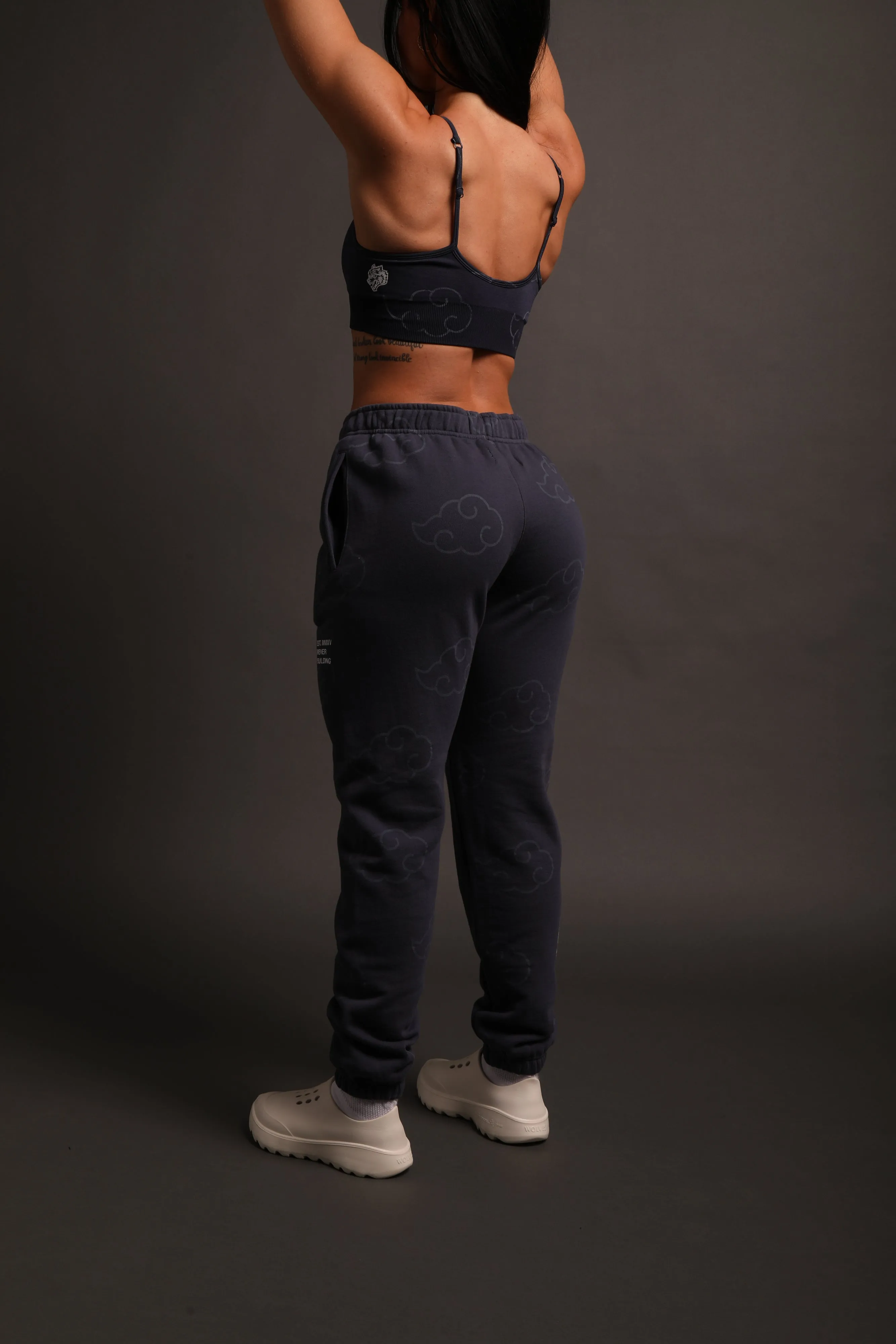 Float On She Post Lounge Sweats in Storm Blue