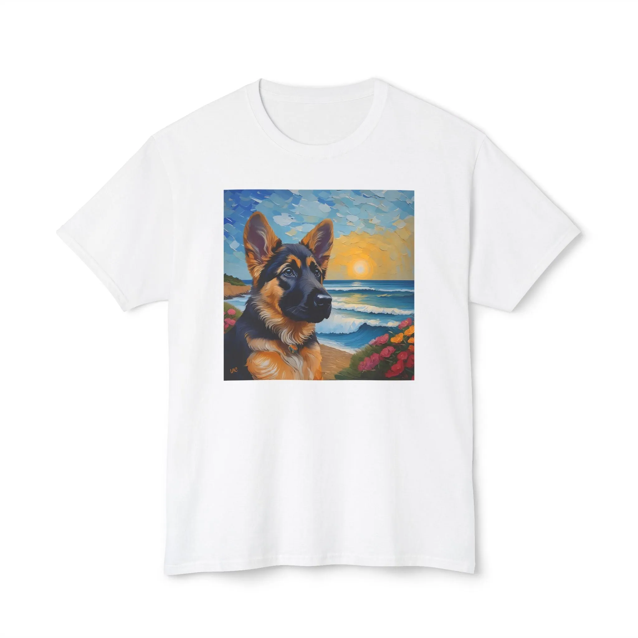 German Shepherd Puppy #2 - Pre-Shrunk Unisex Cotton T-shirt