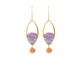 Gold Marquis Earrings