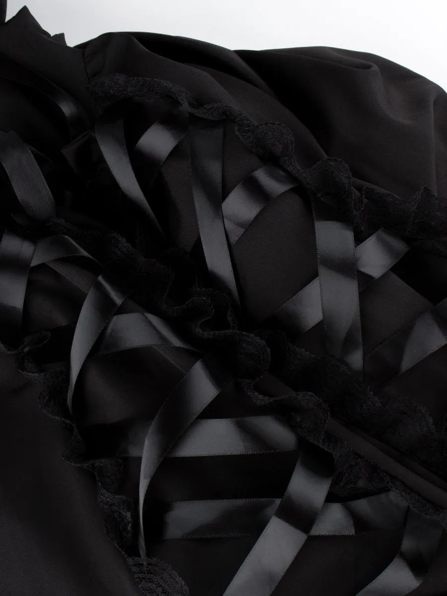 Goth Sleeveless Lace Dress