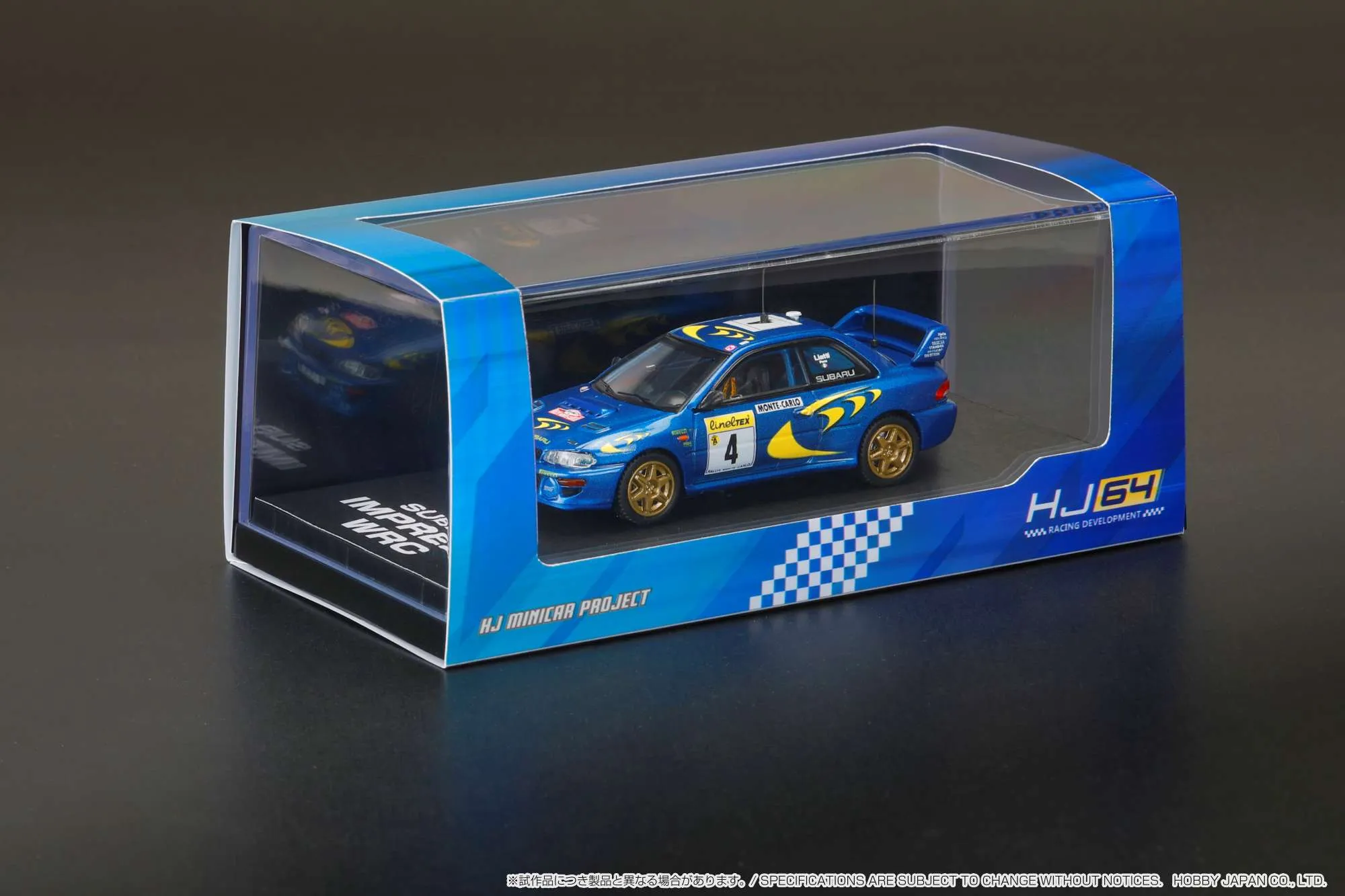 Hobby Japan x IG 1/64 Subaru Impreza 1997 #4 (Monte Carlo) Winner