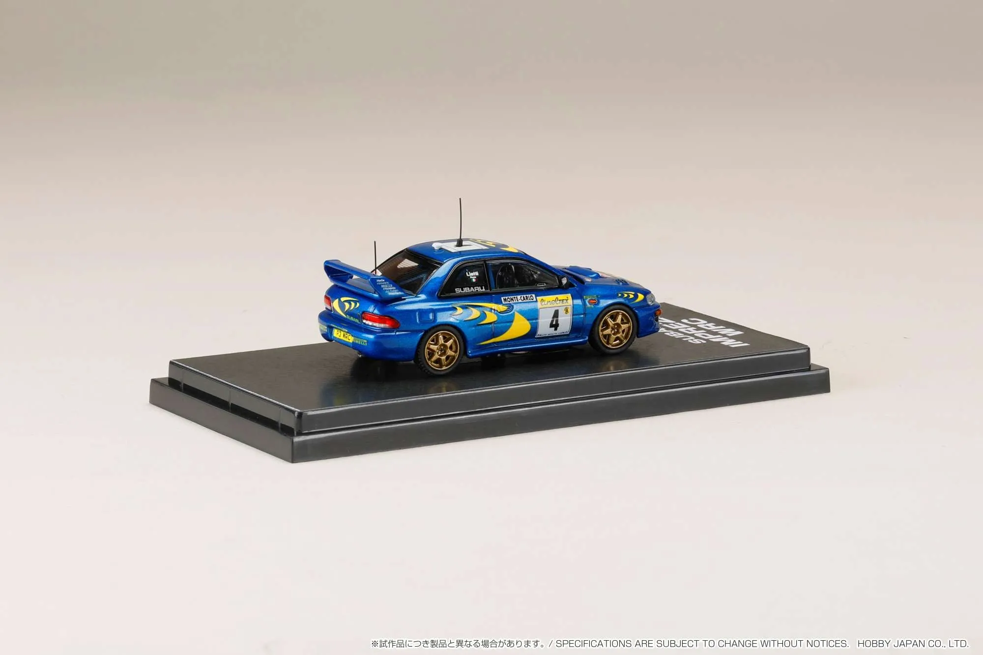Hobby Japan x IG 1/64 Subaru Impreza 1997 #4 (Monte Carlo) Winner
