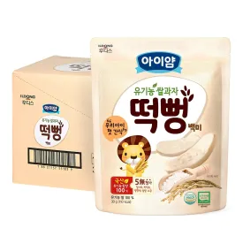 Ildong Foodis I Am Organic Rice Snack Tteokbbong, White Rice Flavor, 30g, 6 Pack - 🏆 #74 - Maternity/Baby/Kids - Best of December