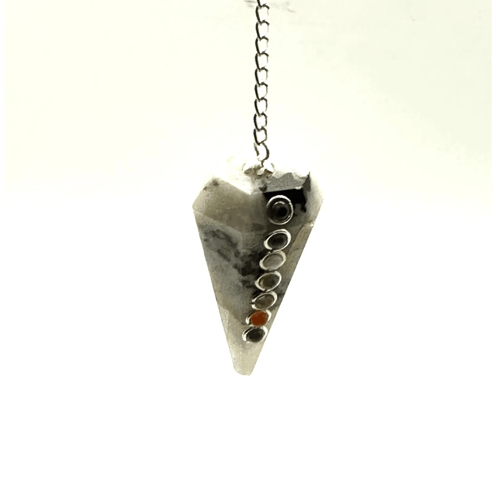 Pendulum: Moonstone with Chakras