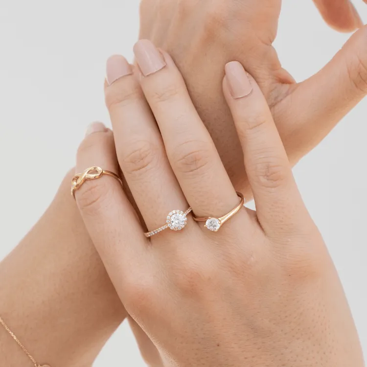 Real Gold Plain Infinity Ring 6242 (SIZE 7) R1992