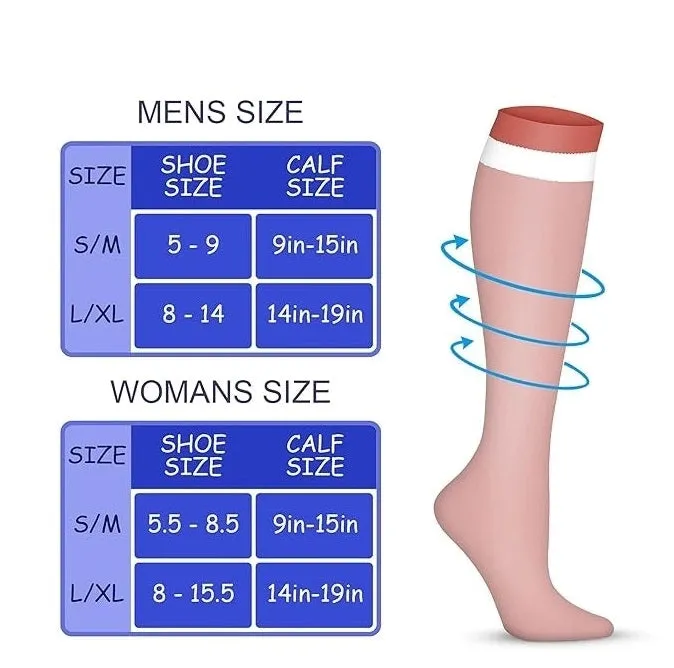 ROYALUCK Compression Socks for Women and Men(6 Pairs)-Best Support for Running, Athletic, Travel