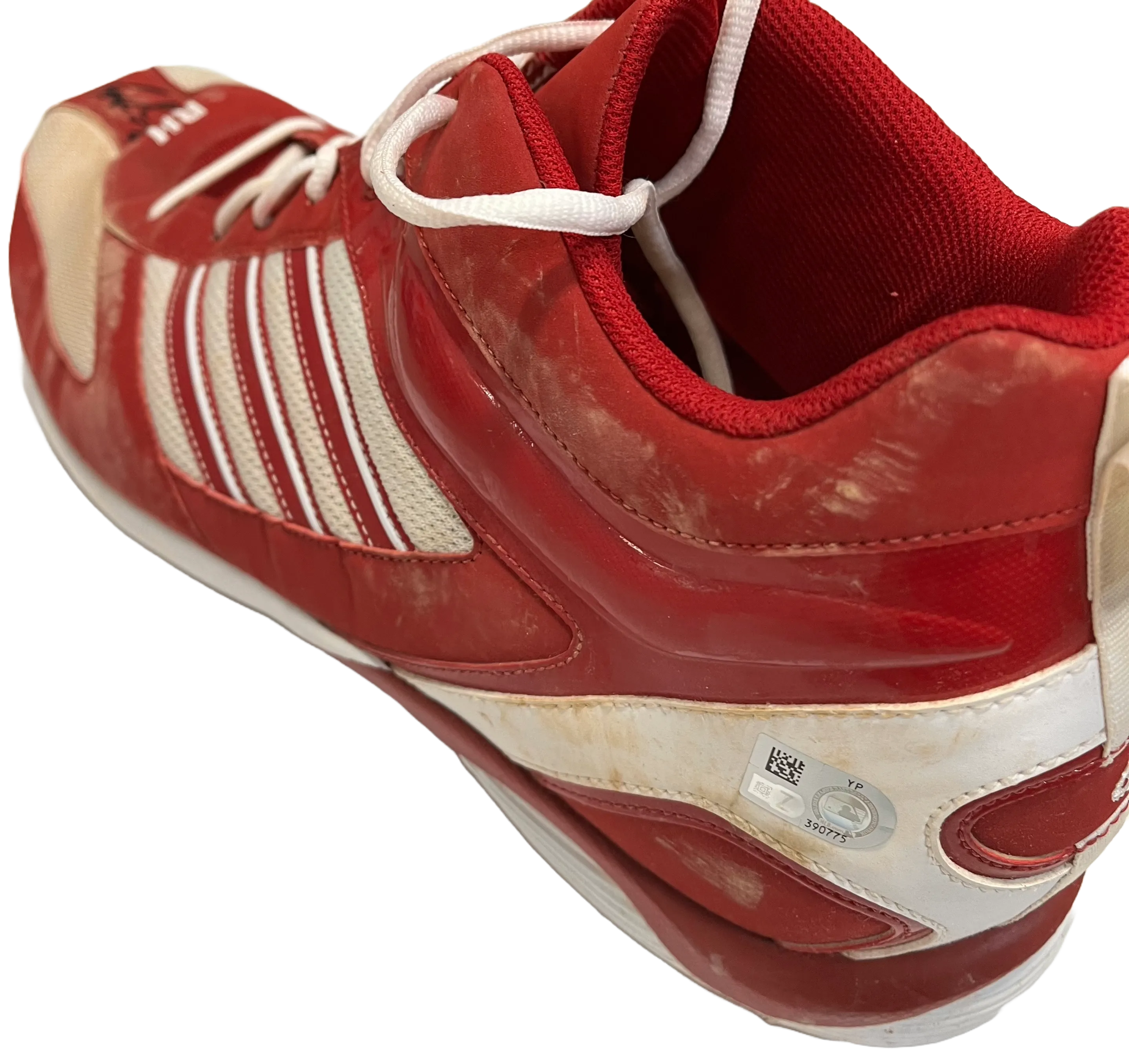 Ryan Howard Autographed Adidas Red/White Left Cleat - Player's Closet Project