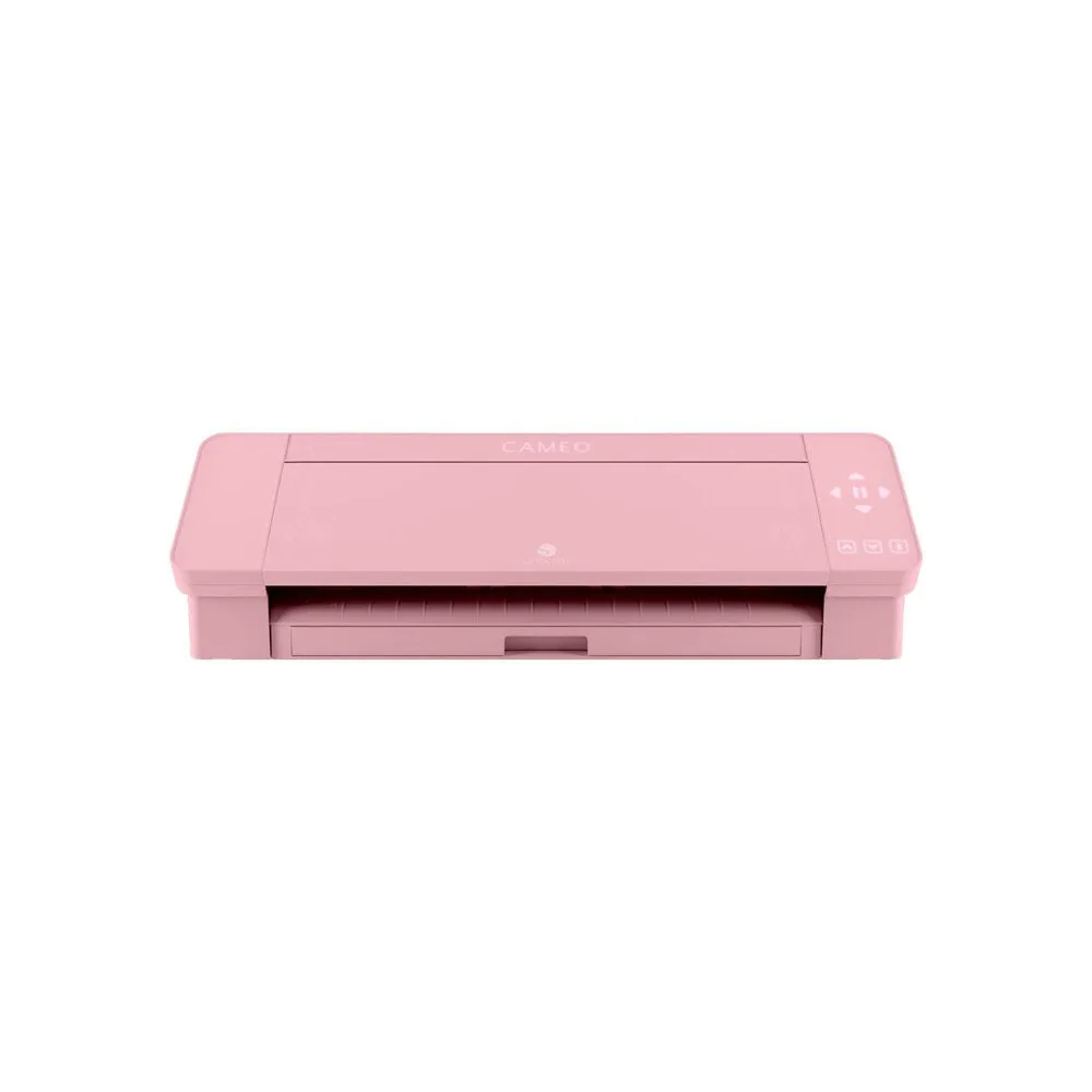 Silhouette Blush Pink Cameo 4 W/ Updated Autoblade, 3X Speed, Roll Feeder