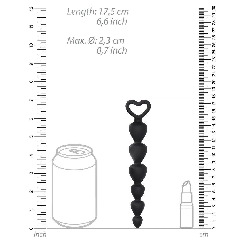Silicone Anal Beads Black