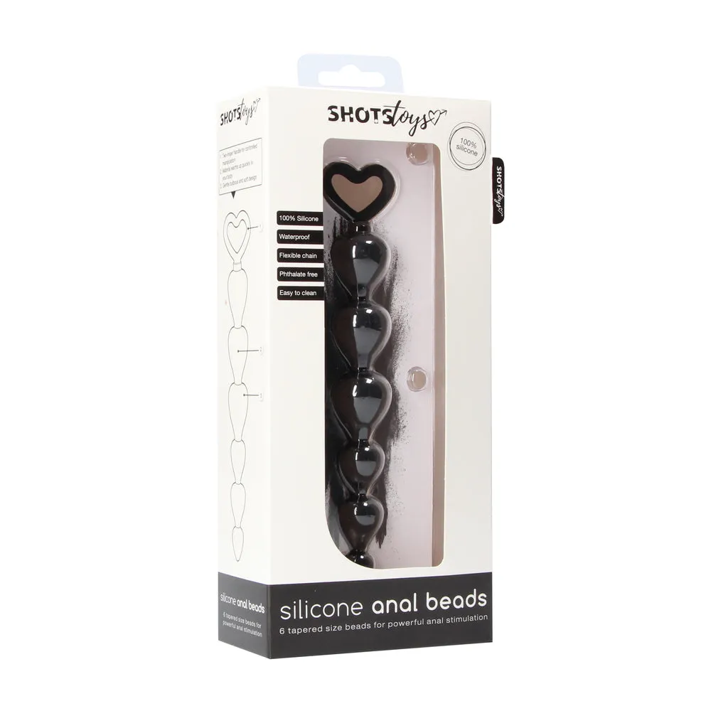 Silicone Anal Beads Black