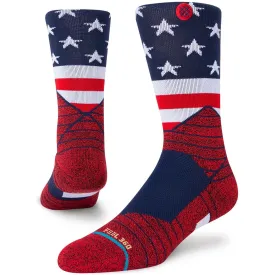 Stance American Crew Performance Socks - Red