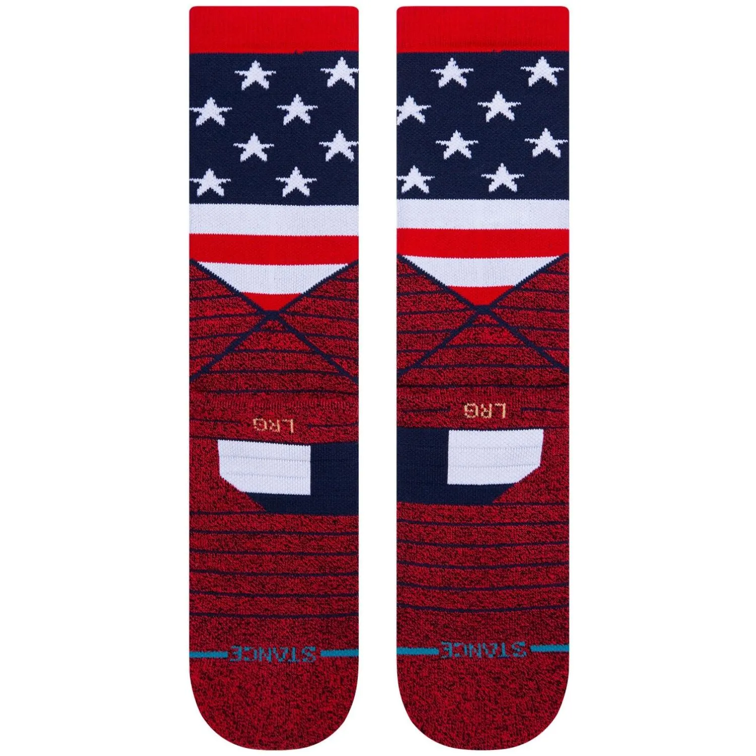 Stance American Crew Performance Socks - Red
