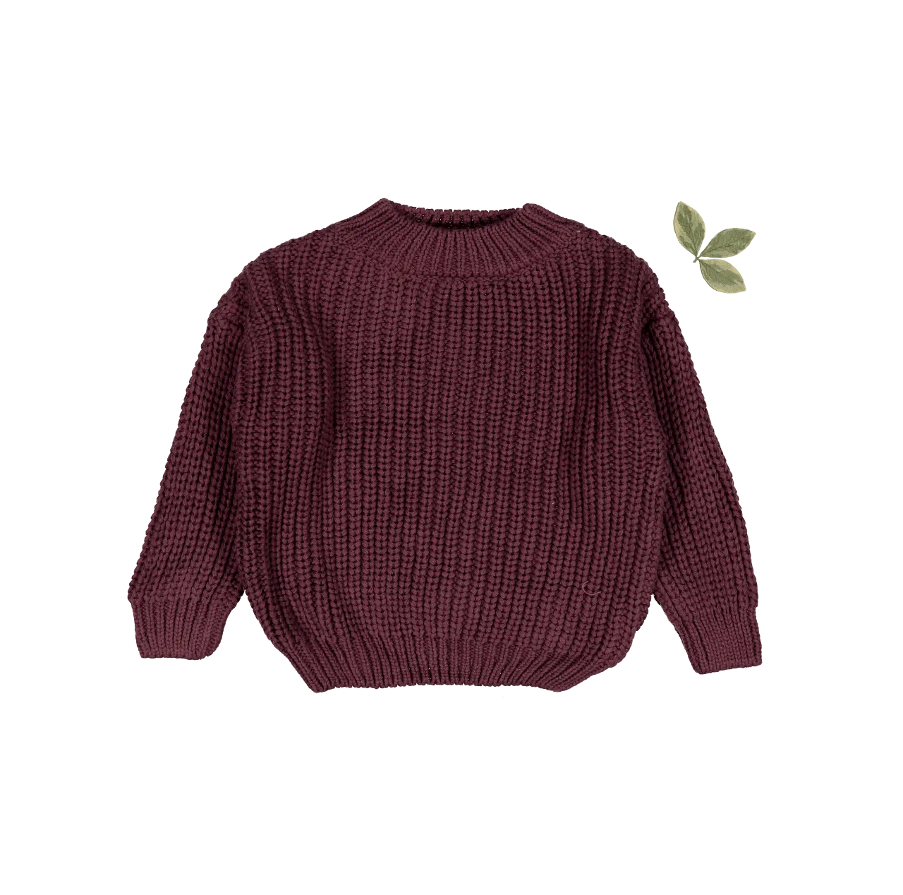 The Chunky Knit Sweater - Mulberry